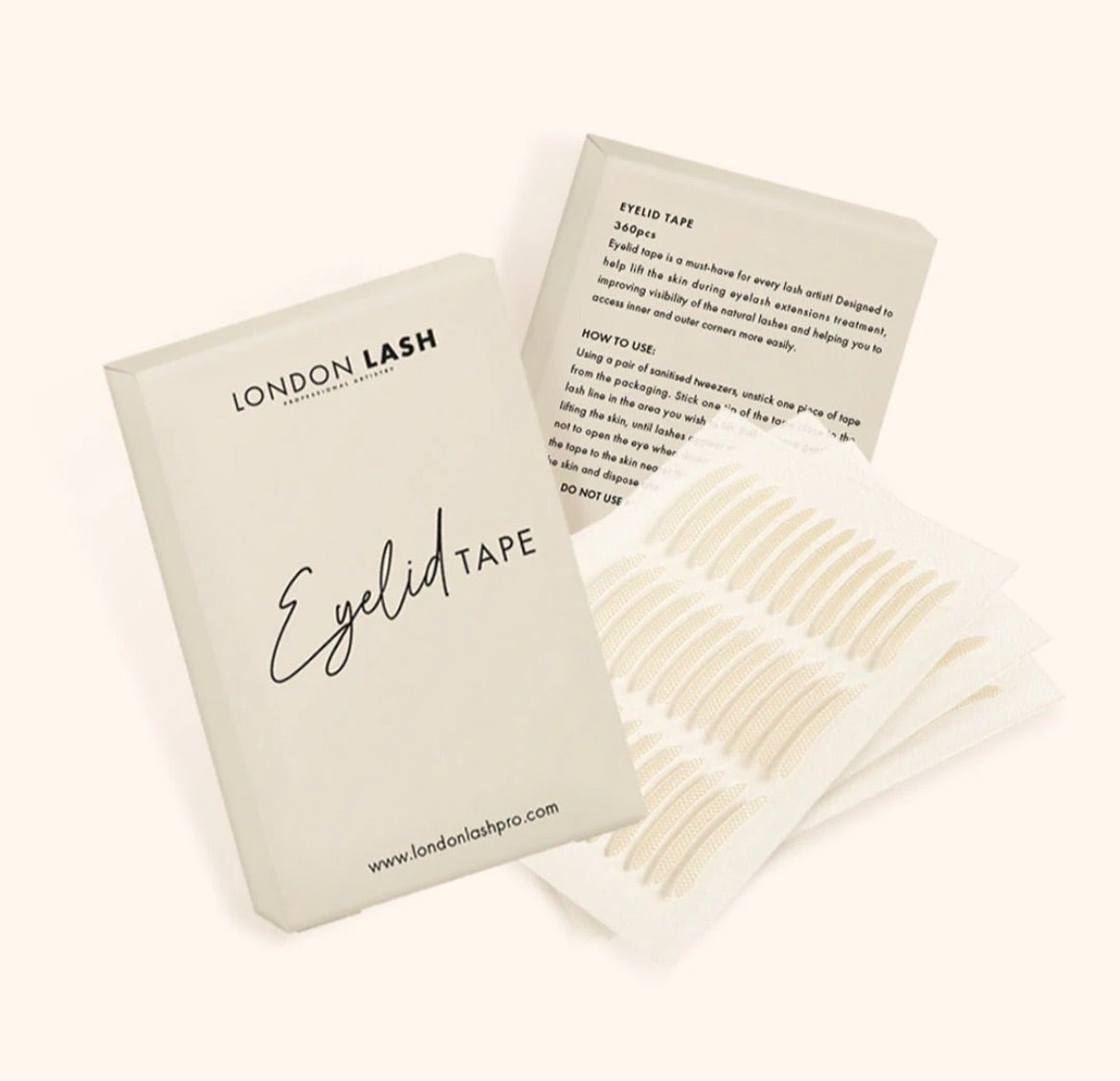 Tiras "Eyelid tape. London lash pro" (360/caja). - Top PestañasTop Pestañas